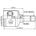inner cv joint left 36x40x37