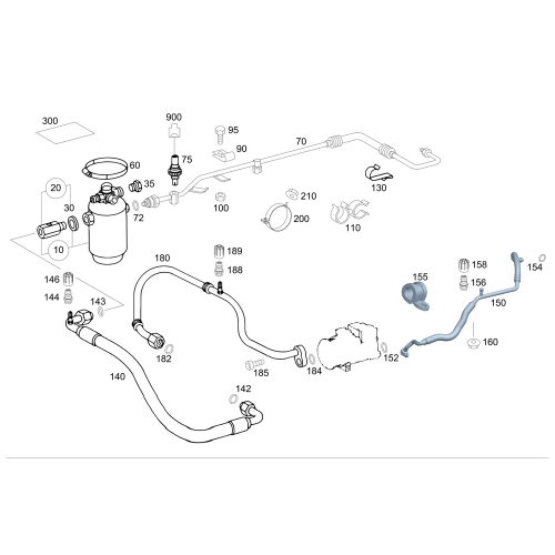 Engine Air Intake Hose - Mercedes-Benz (4638303901)