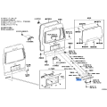 Toyota OEM Genuine GARNISH, BACK DOOR, OUTSIDE