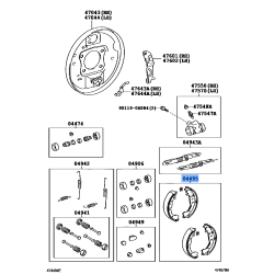 Shoe Kit,Rear Brake To