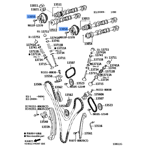 Camshaft Timing Gear - Toyota 4Runner / Tacoma / FJ 4.0L V6