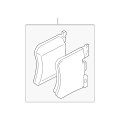 BMW Front Brake Pads Set 34108842380 - 530i xDrive, without M Sport Brakes