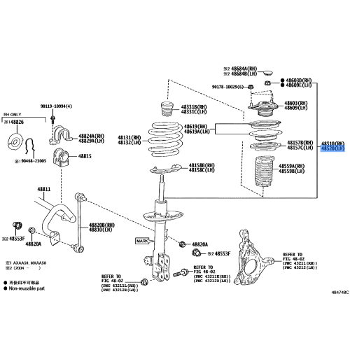 Absorber Assy,Shock,Front Lh