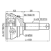outer cv joint 32x58x26