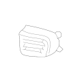 Passenger Side Fog Light Cover - Nissan Pathfinder 1998-2004