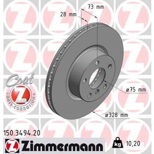 Brake Disc Frt Bmw F25 X3,F26 X4
