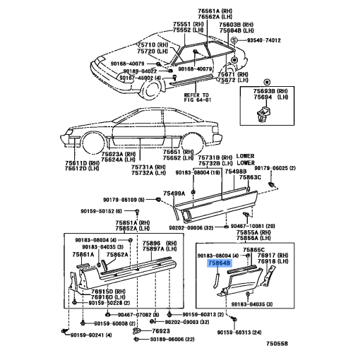 Rocker Panel Moulding Protector - Toyota Camry 2007-2011