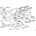 TOYOTA Genuine 6011860010 Cover Sub-Assy Front Pillar Upr LH