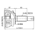outer cv joint 25x56x26
