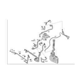 Heater Hose - Mercedes-Benz ML550 GL450 GL550 2016-2019