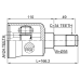 inner cv joint left 24x35x34