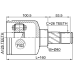 inner cv joint left 26x40x26