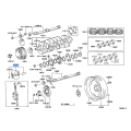 TOYOTA 13101-75130 Genuine Piston Sub-Assembly with Pin