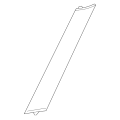 Genuine Nissan Pillar Molding 76837-6JK0A
