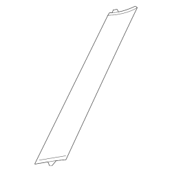 Genuine Nissan Pillar Molding 76837-6JK0A