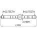 axle half shaft right 22x692x22