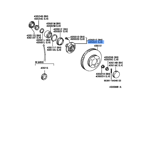 LEX-HUB & BRG ASSY