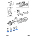 Toyota Crankshaft Bearing 11071-20020-03, Genuine OEM Part