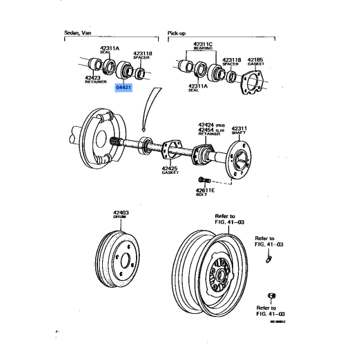 Bearing Rr Wheel