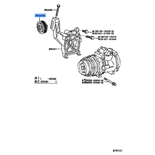 Pulley, A/C