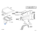 TOYOTA OEM 4Runner, GX460 Hood Hood Components-Front Seal 53381-60140