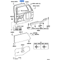 TOYOTA 67881-60070 Weatherstrip, Back Door