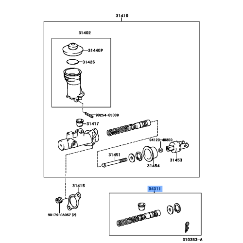 Clutch M/C Repair Kit