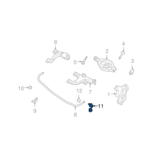Rr Stabilizer Link Rh Nis Patrol 2010-