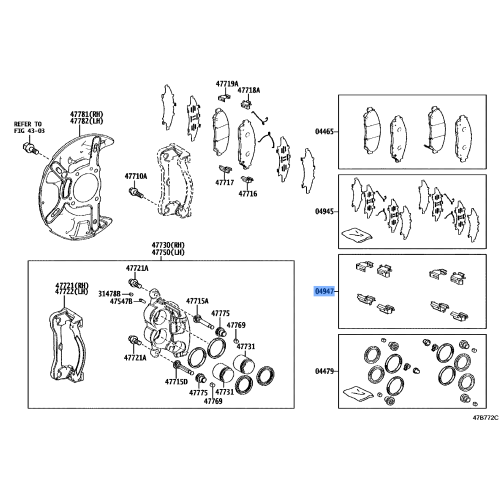 Fitting Kit Disc Brake Front
