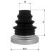 boot inner cv joint kit 93.5x77x33