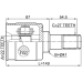 inner cv joint 22x41x27