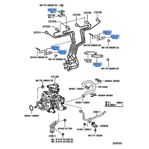 Clamp Injection Pipe