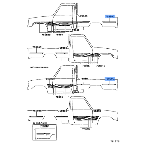 Accent Stripe Rr Deck