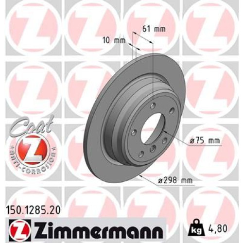 Brake Disc Rear Bmw E39