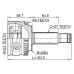 outer cv joint 23x60x27