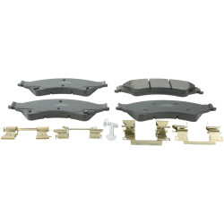 pad kit, disc brake, front - kit (including bolts, with anti-rattle spring)