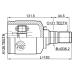 inner cv joint left 36x36.2x31