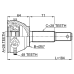 outer cv joint 26x57x28