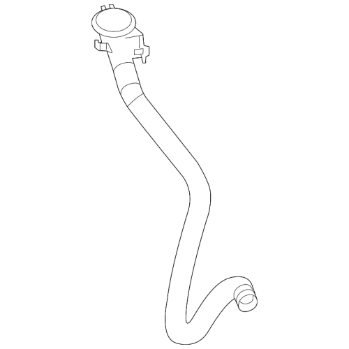 BMW E60 E61 E63 E66 Windshield Washer Fluid Reservoir Filler Pipe