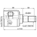 inner cv joint left 23x41x27