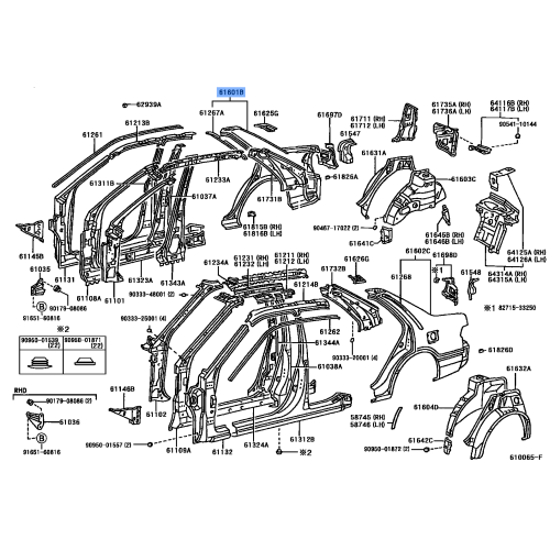 Panel Sub-Assembly, Quarter, RH