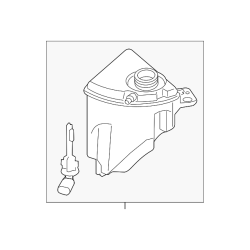 Coolant Expansion Tank for BMW F01 F02 F10 F11 F12 F13 535i 640i GT