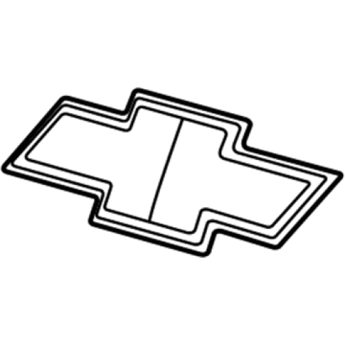Rear Trunk Lid Gold Bowtie Emblem Badge - Chevrolet Caprice 2011-2017