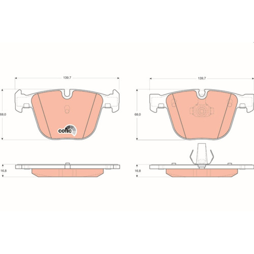 Brake Pad Set Rr E60/E65