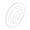 BMW X1 Zimmermann Rear Disc Brake Rotor 34216799369