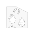 Rear Brake Pad Set - BMW (34218847062)