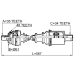 front cv axle shaft left 34x567x35
