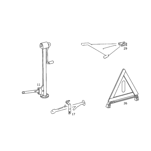 Trunk Sticker Db W123,W126,W201