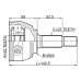 outer cv joint 23x49x23