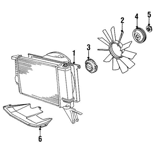 Fan Shroud Bmw M20/E34